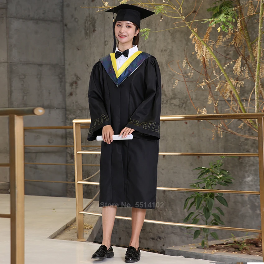 Выпускное Платье для взрослых школьная форма студентов Университетская одежда
