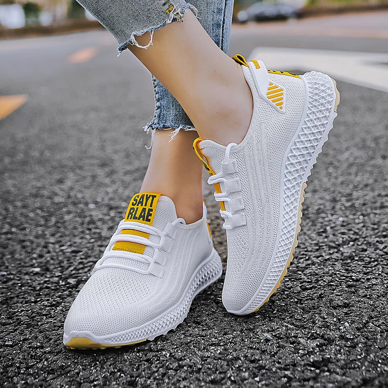 

Men's and Women's Fashion Sports Shoes Summer 2021 Lightweight Casual Running Shoes Lace-up Walking Breathable Outdoor Sneakers