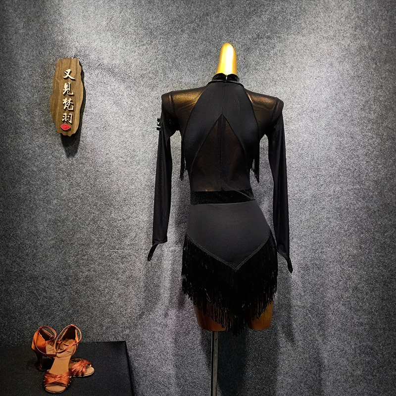 Платье для латиноамериканских танцев с кисточками распродажа платья сальсы