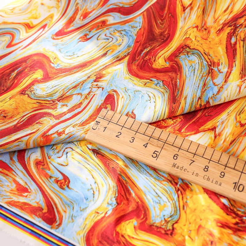 

Colourful Y2K Fashion Polyester Abstract Pattern Spandex Knit Fabric Stretch For Sewing Tops and Woman Dress 45*160 cm/Pcs