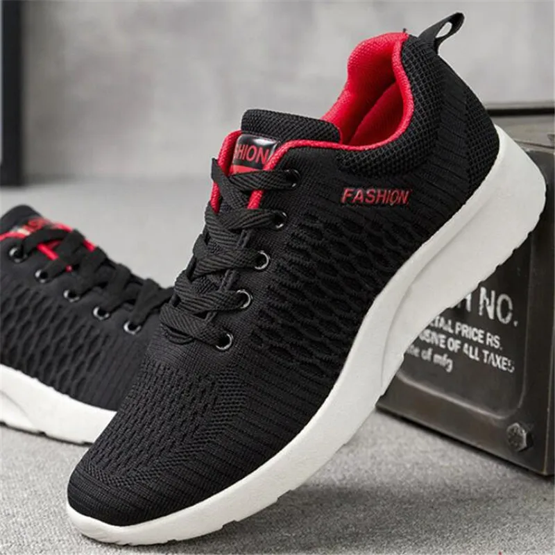 

New men's shoes flying woven four seasons tide shoes non-slip sports casual shoes trend board shoes men sneakers