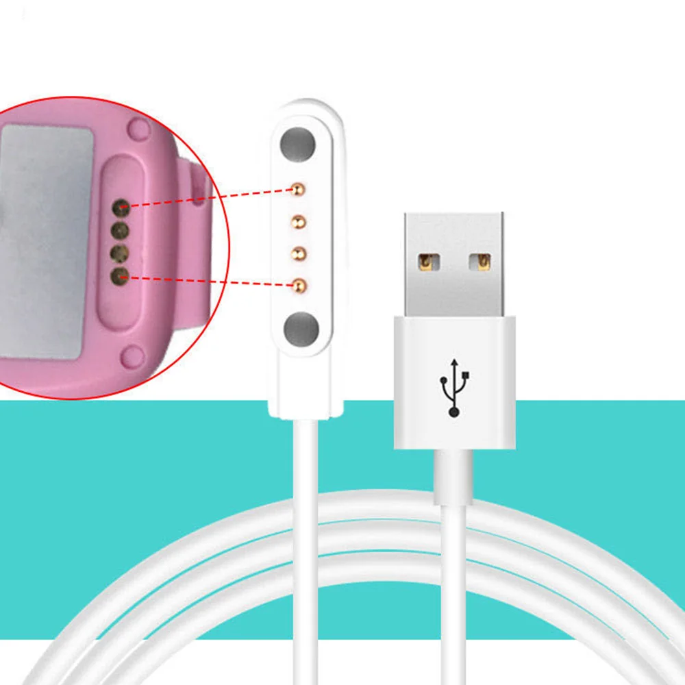 Универсальный зарядный кабель для умных часов с USB на 4-контактный Магнитный