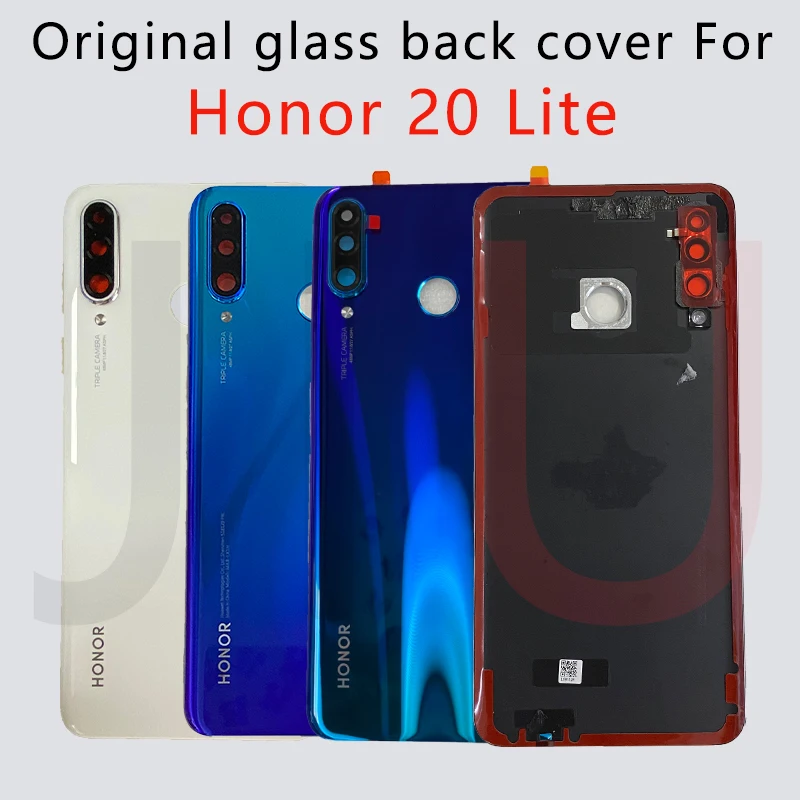 Funda trasera de cristal original para Huawei P30 lite, cubierta de bater&iacute;a MAR-LX1B,Mar-lx1h/MAR-LX1M para honor 20 lite, carcasa de repuesto-0