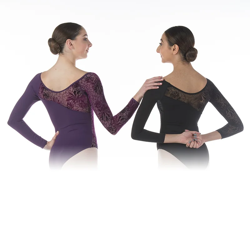 Sansha обувь для профессиональных занятий балетом с длинным рукавом трико вырезом