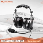 Гарнитура авиационного шлема Pilot, микрофон с шумоподавлением, удобные амбушюры, двойная вилка GA, аудиоразъем 3,5 мм, с сумкой для гарнитуры
