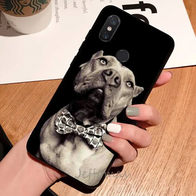 

Pit Bull Lovely Pet Dog Pitbull Phone Case For Xiaomi Redmi note 7 8 9 t max3 s 10 pro lite