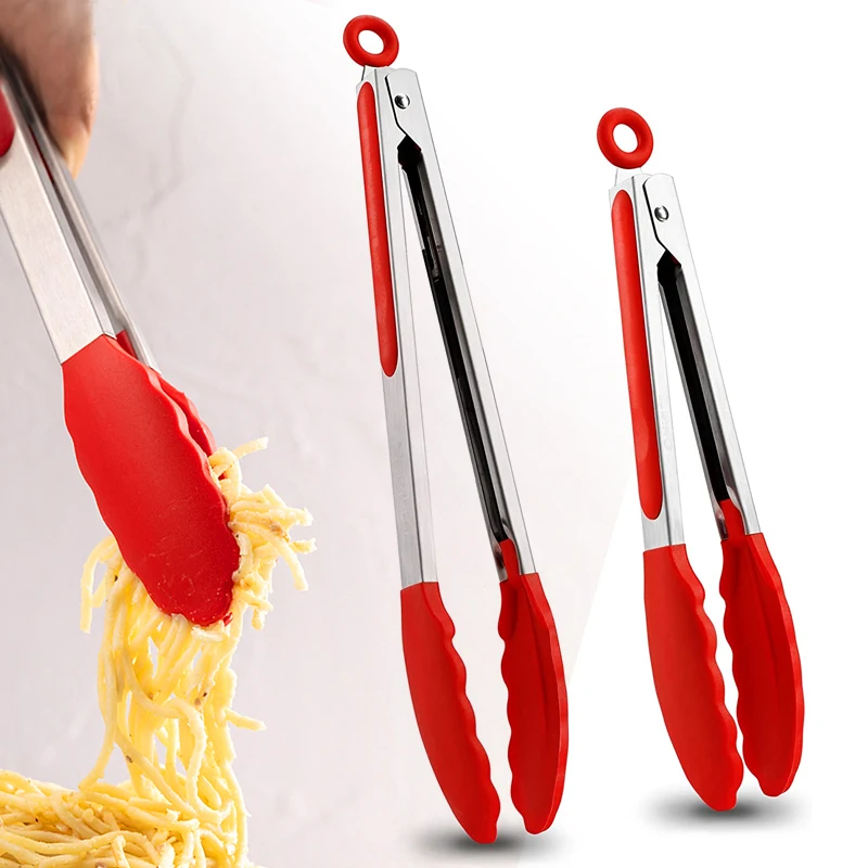 

Silicone Grill Clips Salad Bread Clips Non-Stick Clips Kitchen Grill Barbecue Clamps Kitchen Cooking Accessories Tools