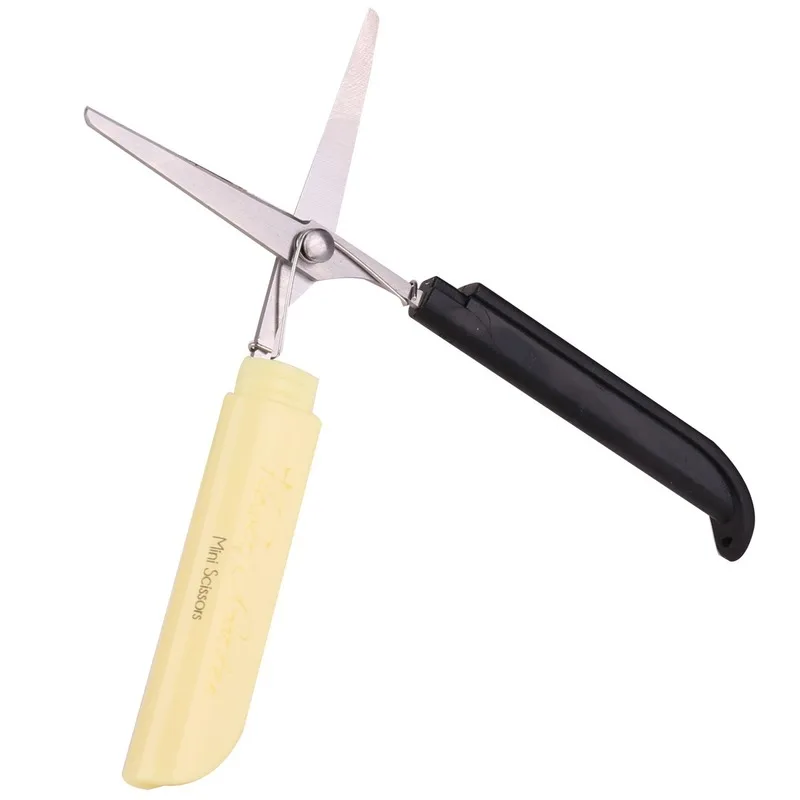 

Deli portable scissors easy to carry Mini creative scissors desktop stainless steel art printing scissors