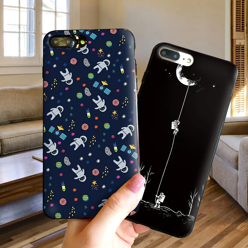 Для IPhone Xr Xs Xsmax X 6 6s 7 8 Plus чехол новейшая космическая Луна астронавт XS Max 9