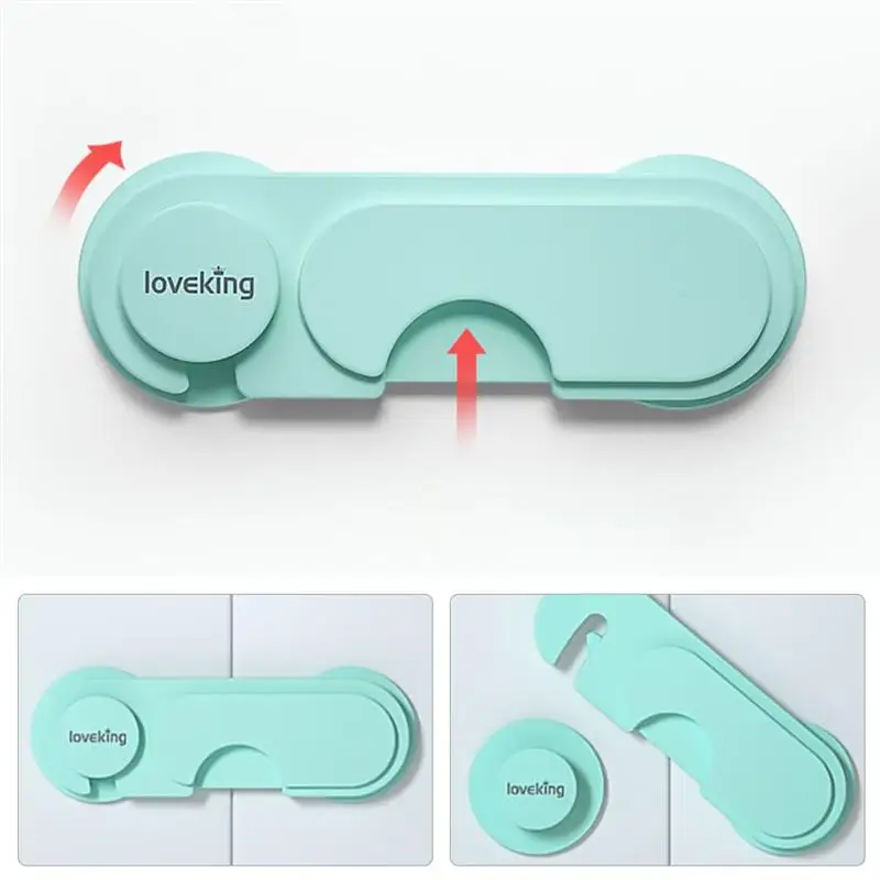

1pc Kids Safety Long Lock Child Safety Locks Cabinet Drawer Refrigerator Lock