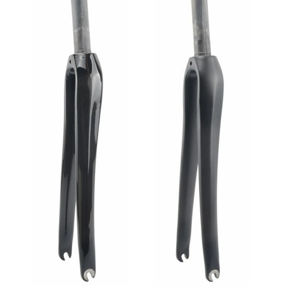 Велосипедная углеродная вилка Передняя для шоссейного велосипеда 700C прямая 1-1/8 28