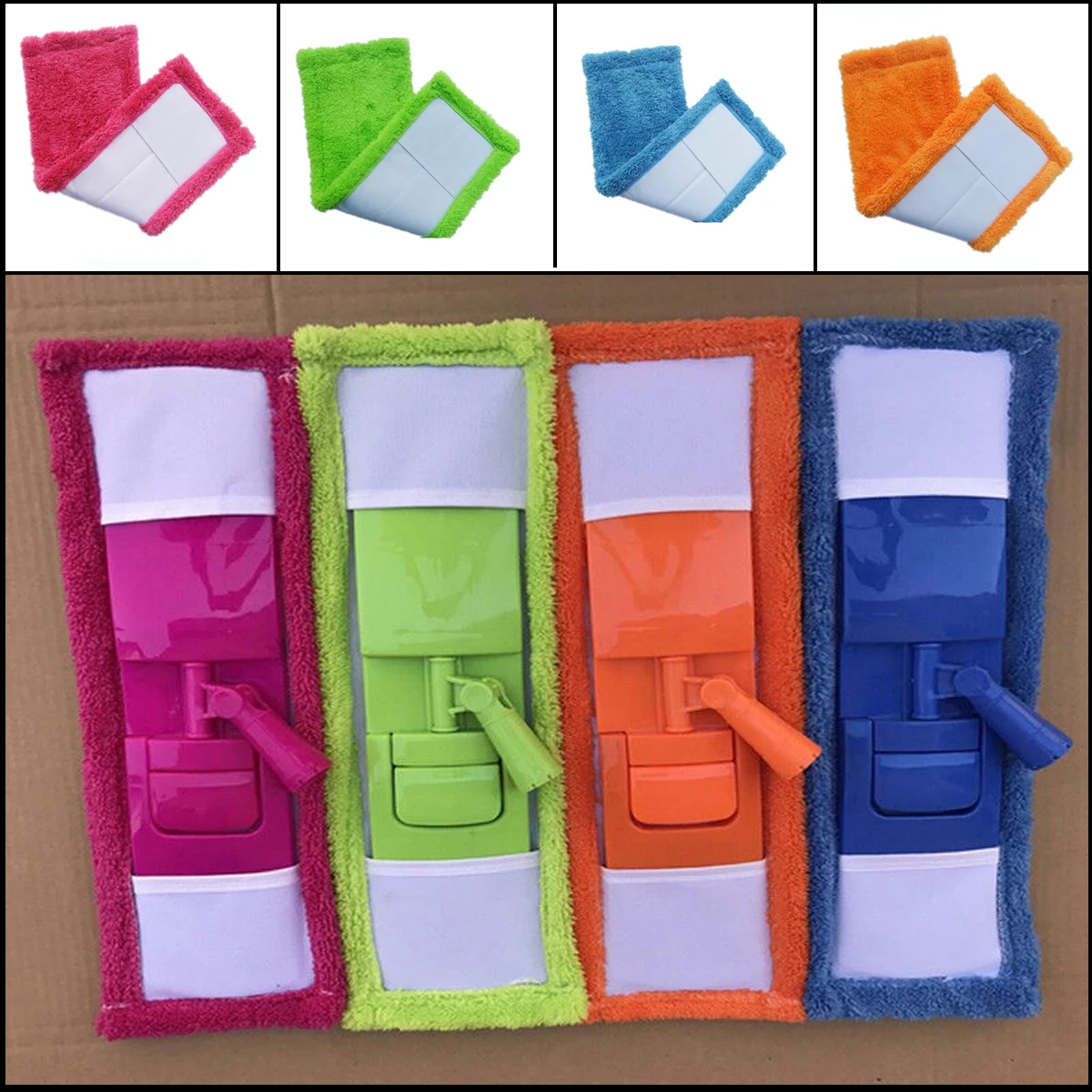 Швабра для влажной и сухой уборки сменная Насадка швабры моющаяся из микрофибры |