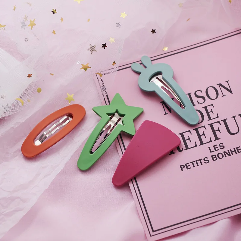 4 шт./компл. 2021 корейский конфетных оттенков заколка для волос с милыми