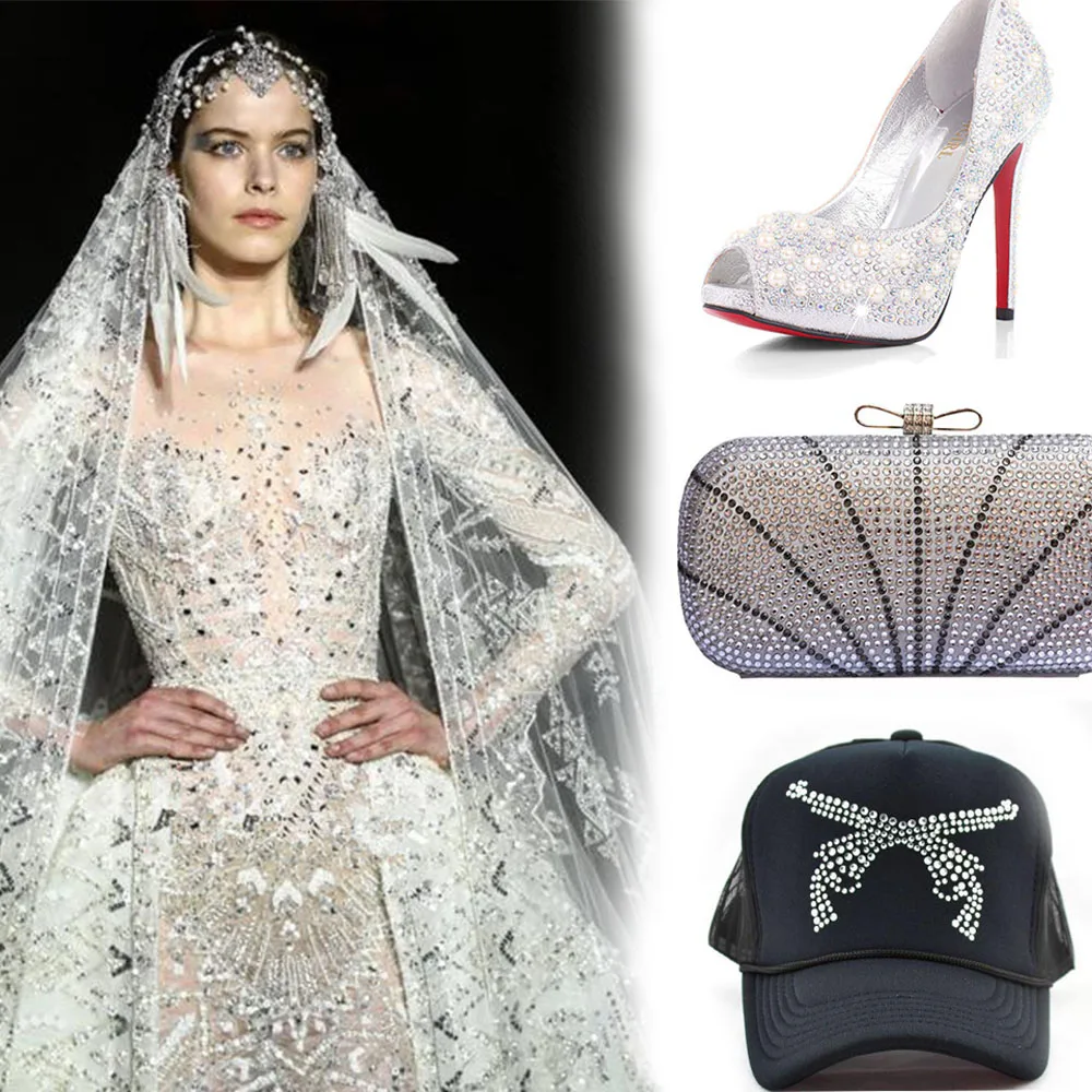 Lt. siam Стразы с горячей фиксацией плоской задней частью из страз SS6 SS10 SS16 SS20 SS30 для