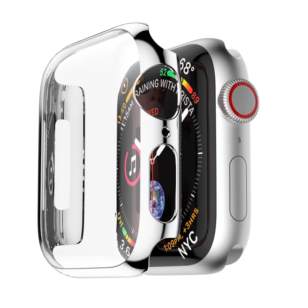 Ультра тонкий ПК покрытие чехол s защитный бампер для IWatch 5 44 мм Защитная крышка