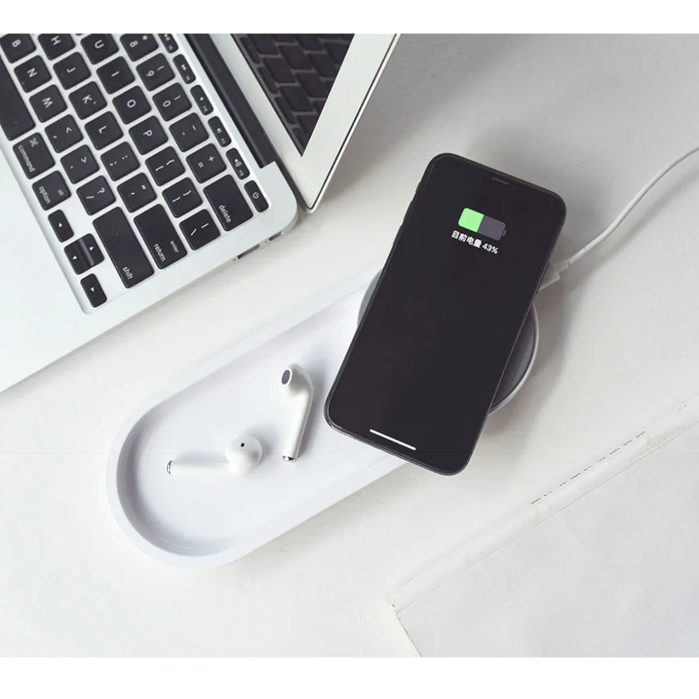 Беспроводное зарядное устройство Xiaomi, Ночной светильник, набор, портативная беспроводная зарядка, сенсорная Операционная лампа для телефонов iPhone, samsung, huawei, Xiaomi