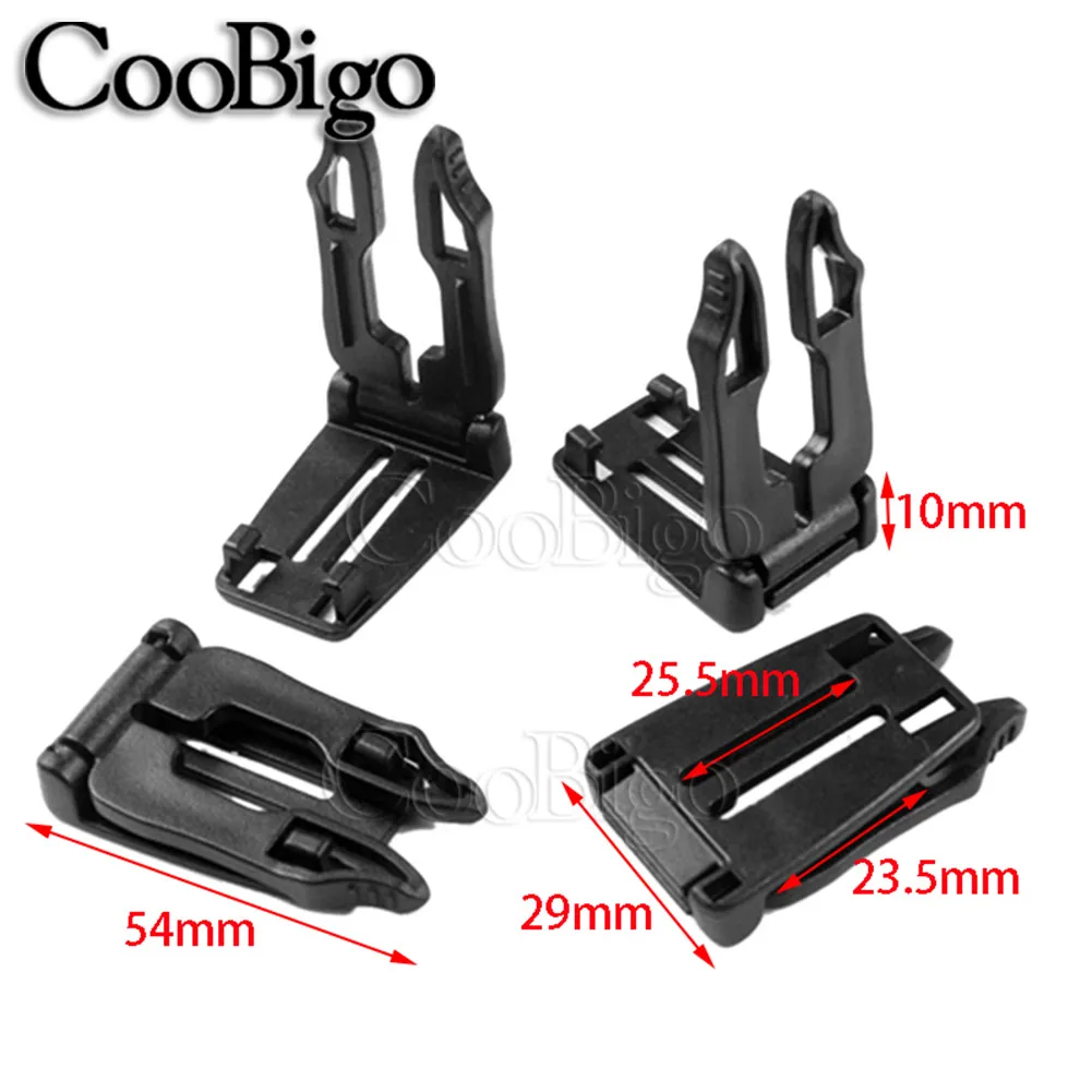 Molle Bag Strap Clip Carabiner Webbing Foldable Connect Lock Buckle Quick-Release Slip Keeper EDC Tactical Backpack Accessories |