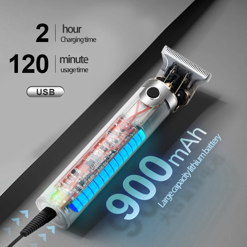

Cordless Rechargeable Cutting T-Blade Trimmer Haircutting Electric Pro Li Outliner Barber Grooming Beard Shaver