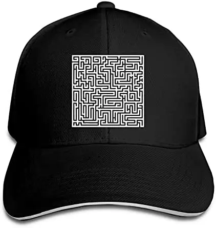 

Maze Puzzle Dad Hat Men's Men's Stylish Baseball Cap Black