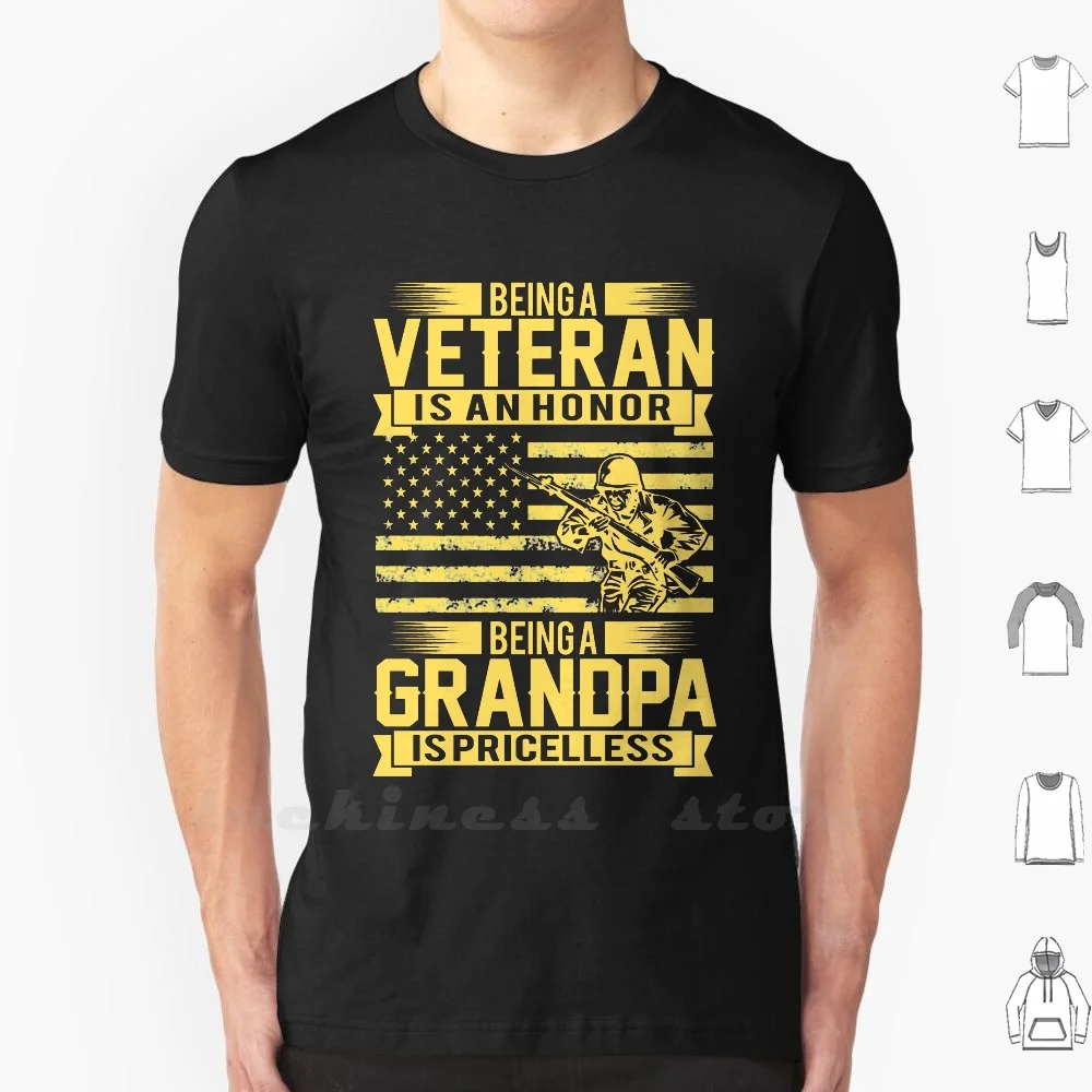 

Быть ветераном-честь, но дедушкой бесценная футболка 6xl хлопок крутая футболка день родителей дедушка подарки для Дедушки