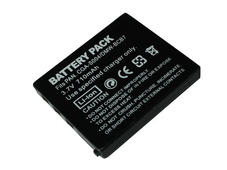 

Аксессуары для камеры Zuidid, аккумулятор S004E S004, литиевая батарея DMW-BCB7, аккумулятор для цифровой камеры