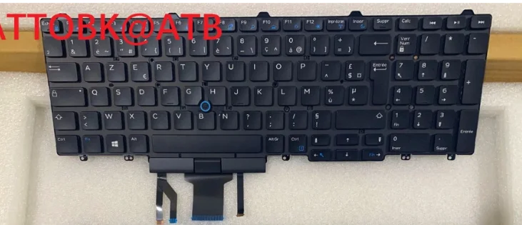 Новая Французская клавиатура для ноутбука DELL Latitude E5550 E5570 M3510 7510 M7510 7710 M7520 7720 FR