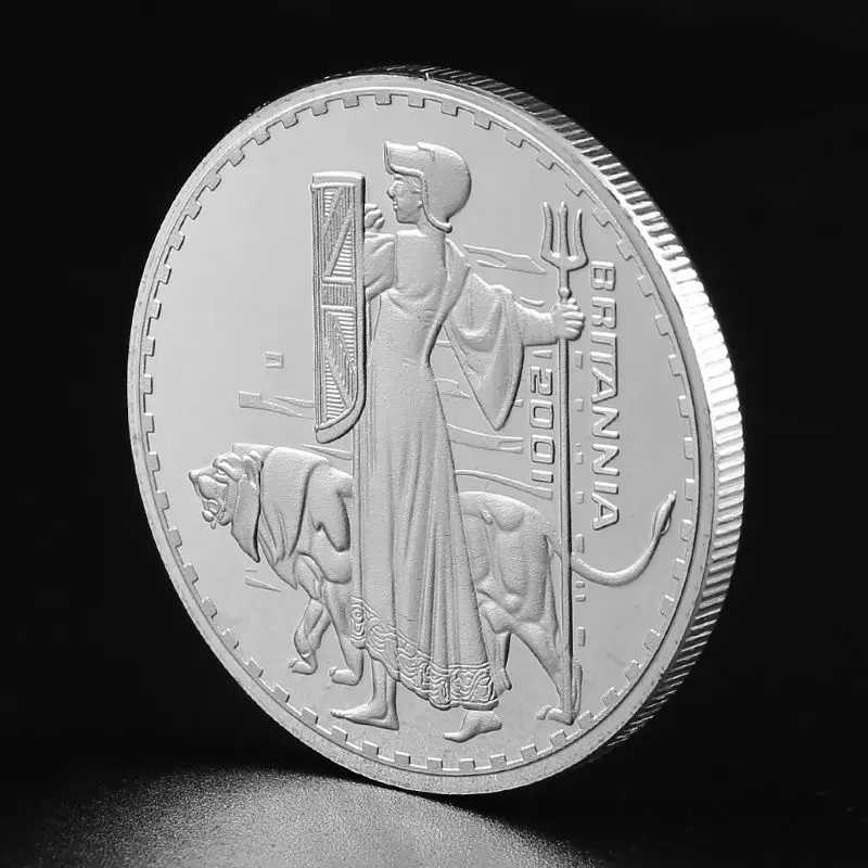Британская богиня и Лев Памятная коллекция монет подарок сувенир художественный