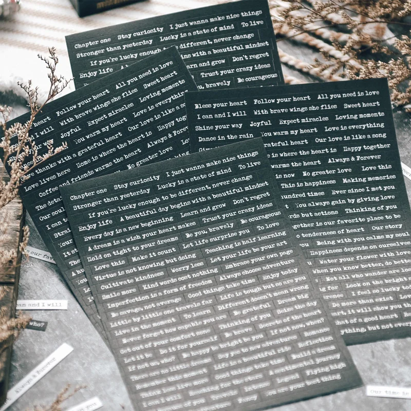 8 листов/комплект 2 Стиль настроения полоски в стиле ретро и старый пестрые