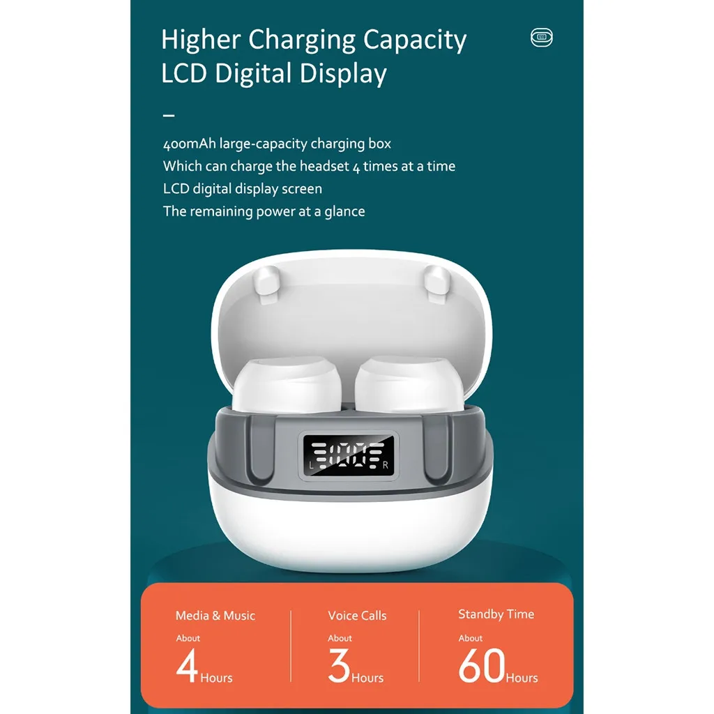 Bluetooth 5 0 наушники Hifi беспроводные бас игровая гарнитура спортивные вкладыши air ea