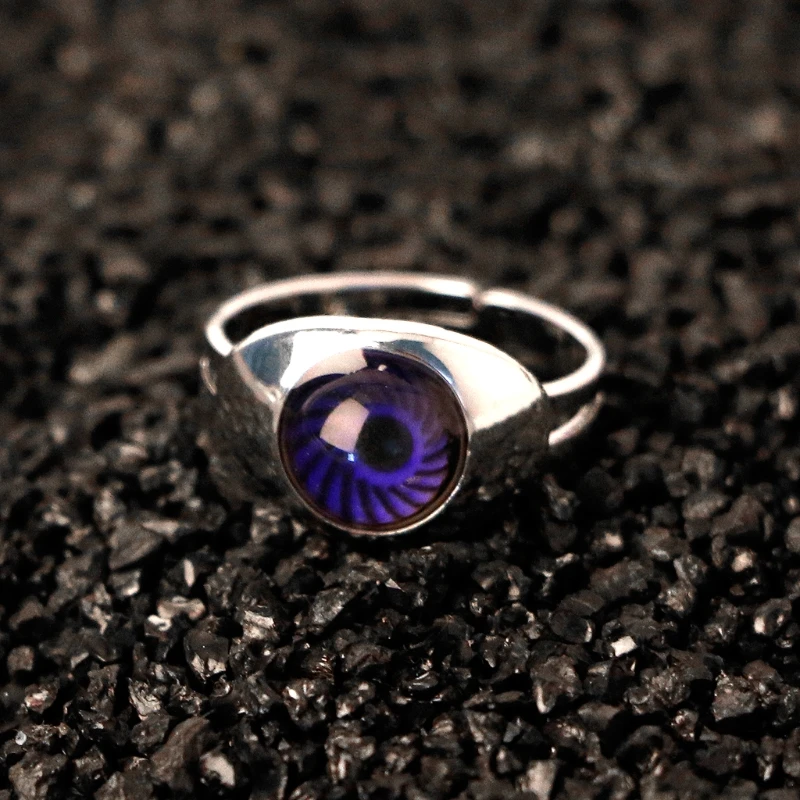 

Eye Shape Color Change Mood Ring Emotion Feeling Temperature Rings Women