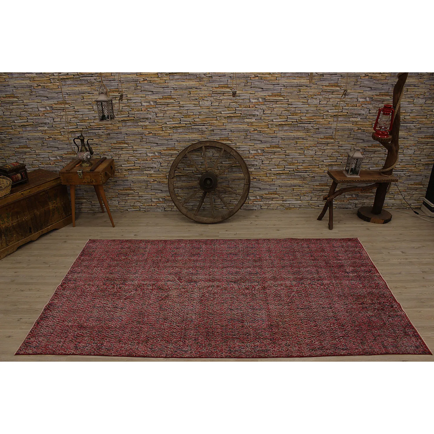 

2372-Turkish Traditional Unique Real handmade Wool Rug, Unique Area Rug Livingroom Bedroom Kitchen Rug