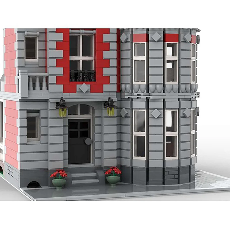 

BZB MOC 35065 Classic Street View Block Series Vintage Villas Residential House Building Block Model DiY gift toys for children
