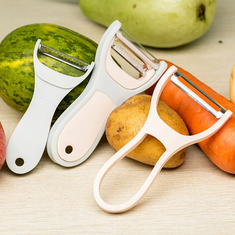 

2 In 1 Fruit Vegetables Peeler Portable Filaments Cutting Gadget Fruit Tools Stainless Steel Convenience Kitchen Accessories