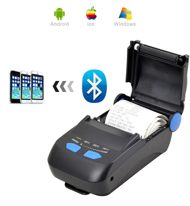 

Xprinter P810 58mm Portable bluetooth printer Bluetooth+USB interface thermal receipt printer