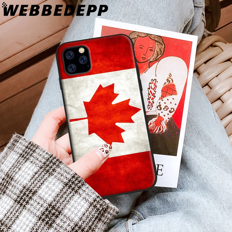Canada Flag Maple Leafs Soft Case for iPhone 5 5S 6 6S 7 8 Plus X XS 11 Pro MAX XR Cover |