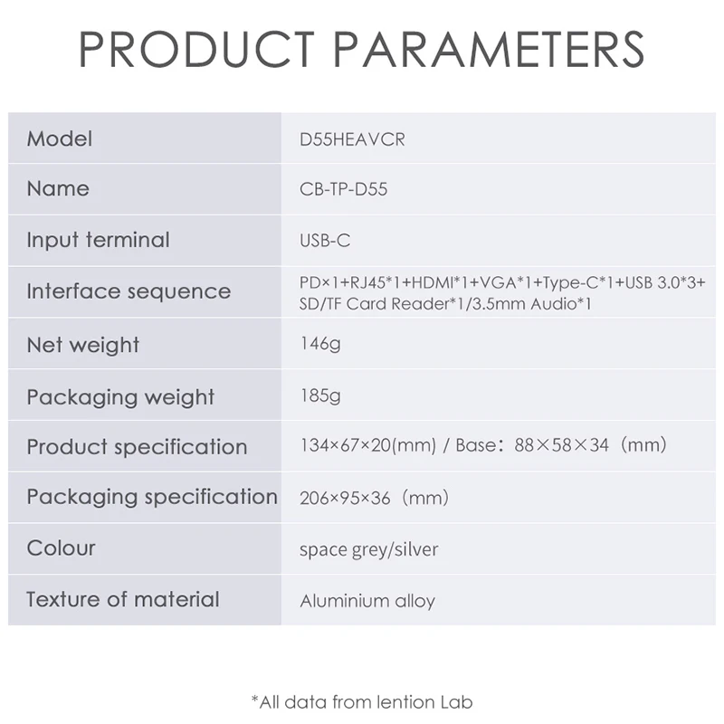 

LENTION 10 in 1 USB C HUB Type C to Multi HDMI RJ45 USB 3.0 2.0 with Power Adapter Docking Station for Pro USB-C