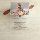 Бесплатная доставка, 10 шт., милые Пригласительные открытки на 1-й день рождения, акриловые украшения для дня рождения, Детские Пригласительные открытки