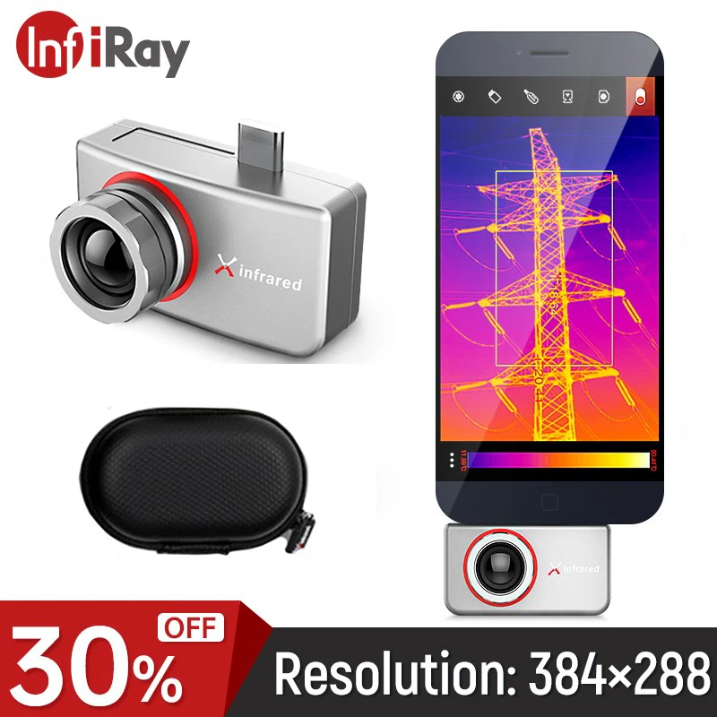 

Инфракрасная тепловизионная камера InfiRay T3S T3PRO, промышленная печатная плата, наружный тепловизор Android для телефона