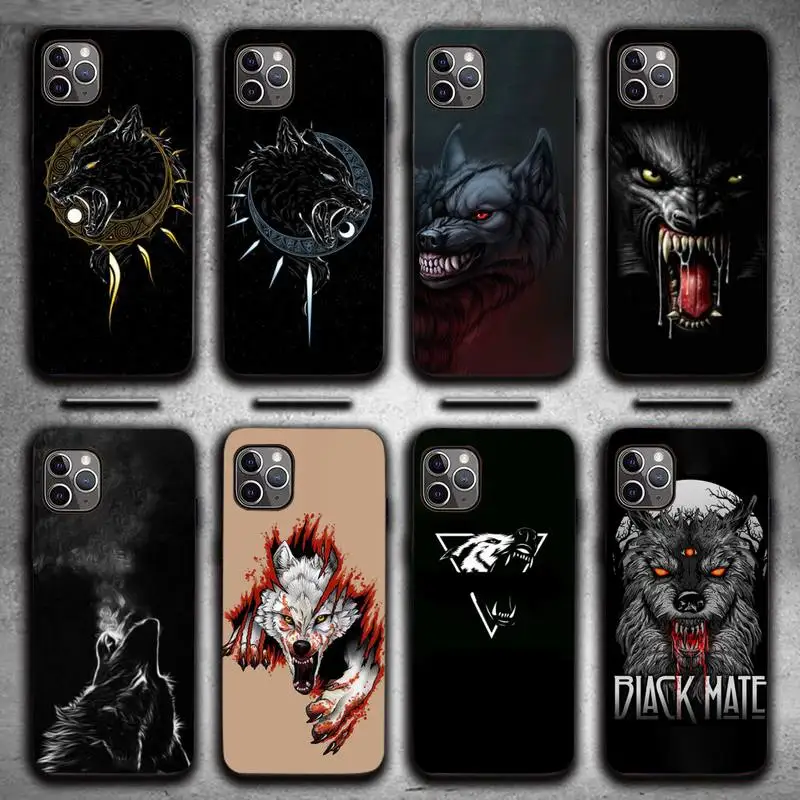 

Ferocious wolf adventure Phone Case for iPhone 7 8 11 12 Pro X XS XR Samsung A S 10 20 30 51 Plus pro Max funda