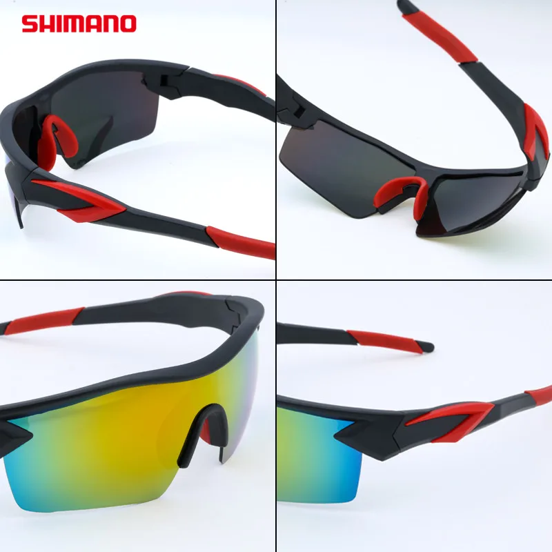 

SHIMANO Cycling Glasses Men's And Women's Sports Road Bike Glasses Outdoor Dports Cycling Sunglasses UV400 Bicycle Sunglasses
