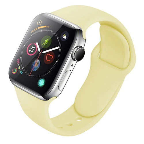 Силиконовый ремешок для Apple Watch 38 мм 42 мм спортивный браслет резиновый ремешок для Iwatch 5 4 44 мм 40 мм для Apple Watch 3 2 1 - Цвет ремешка: color 22