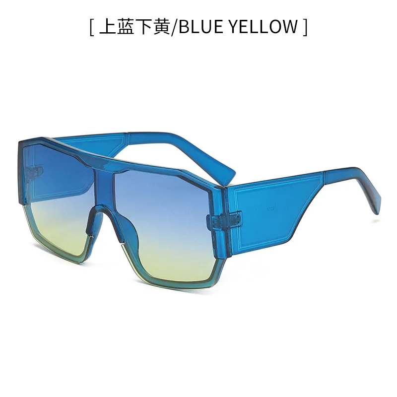 

Steampunk Style Oversized Sunglasses for Men Women 2021 Luxury Brand Designer UV400 Eyewear Protect Plastic Frame Gafas De Sol