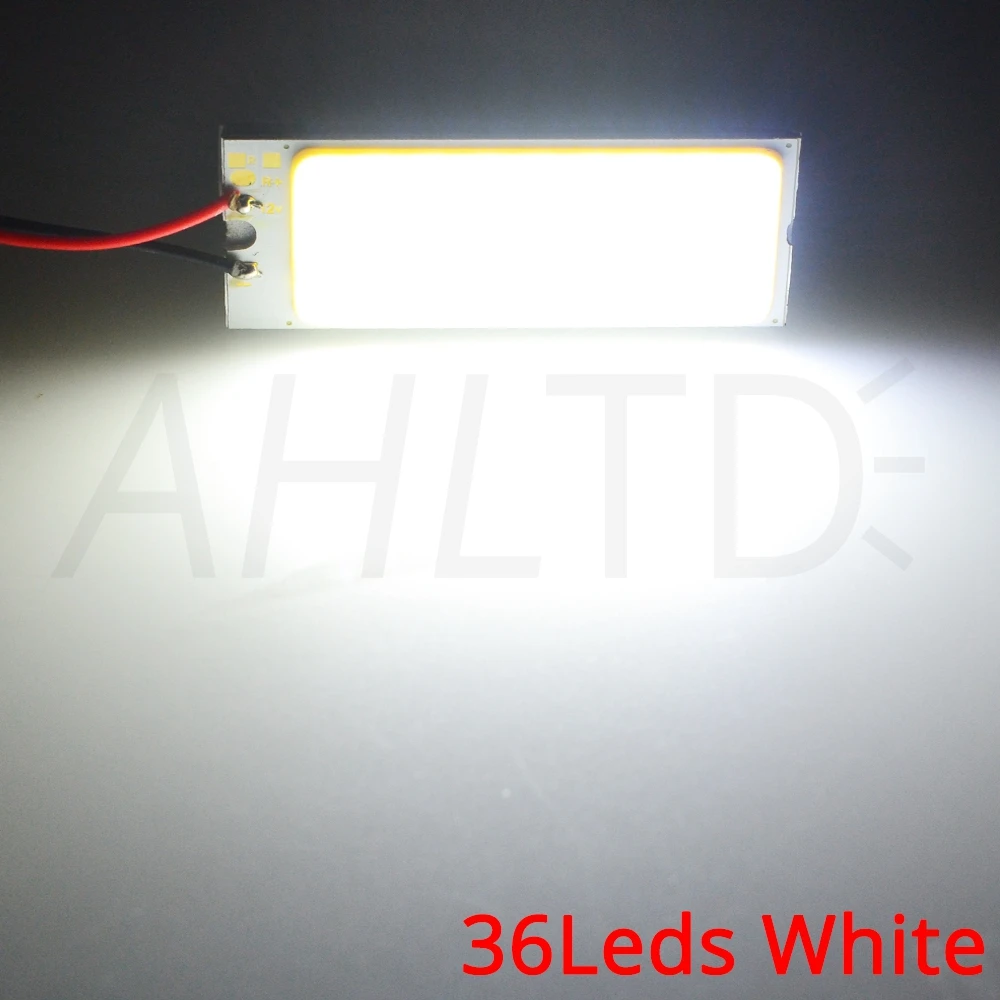 Автомобильные светодиодные лампы T10 C5W Cob 24 36 48SMD белого цвета для чтения, Автомобильные светодиодные лампы для парковки, автомобильные лампы для внутренней панели, светильник с фестоном, яркий светильник для номерного знака