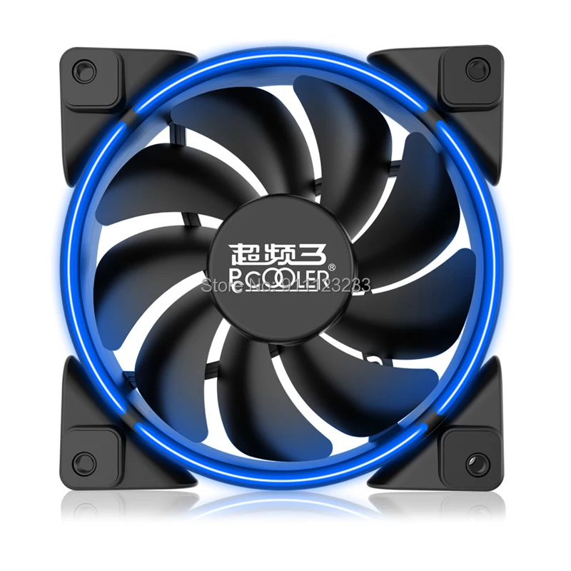 

Pccooler яркая луна 120 мм настольный компьютер чехол вентилятор охлаждения, Eclipse светодиодный mute, 4 вида цветов на выбор, 3pin 4pin опционально