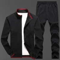 sports fashion casual wear mens track and field three piece jacket underwear pants fitness running spring and autumn brand
