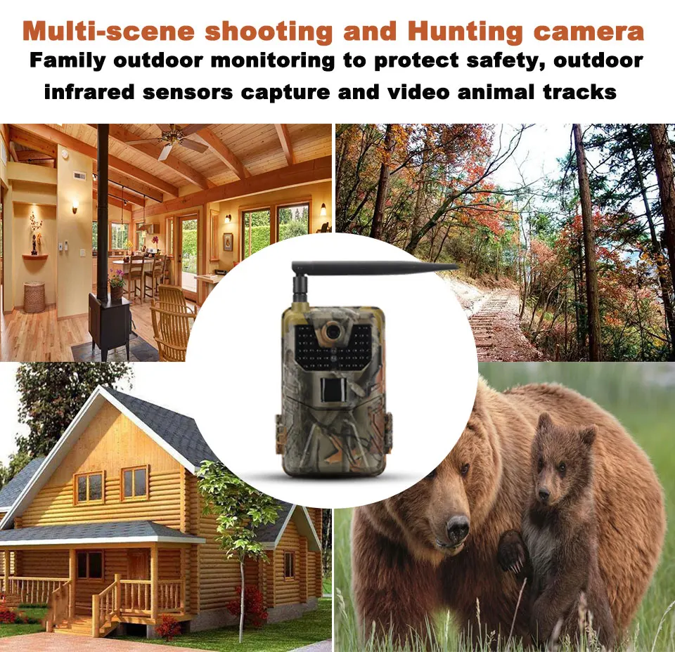 

Hunting Camera 2G MMS GSM Surveillance 20MP 1080P Wildlife Trail Camera Photo Traps Night Vision Cellular Camera Withe waterproo