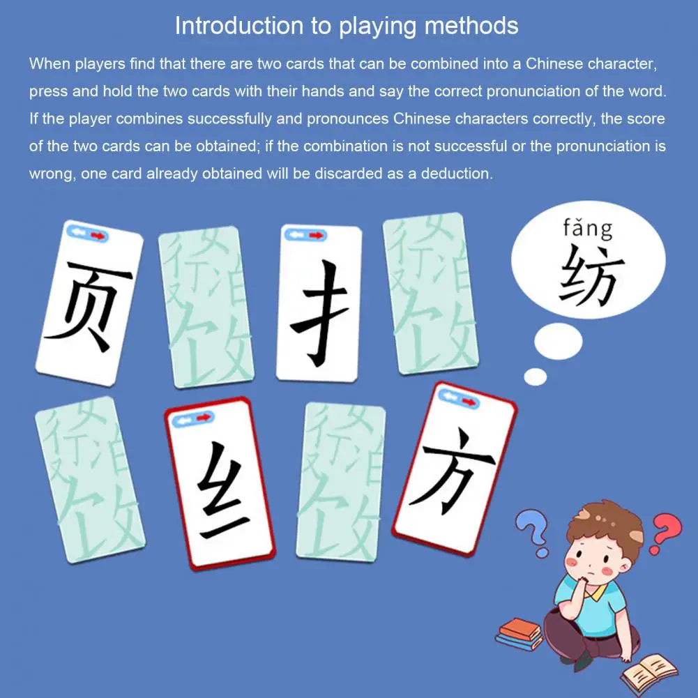 120Pcs Magic Chinese Characters Card Parent-Child Literacy Puzzle Game Kids Gift | Игрушки и хобби