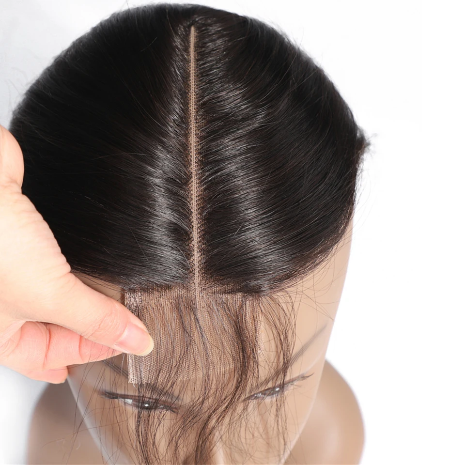 Fashow перуанские прямые человеческие волосы пучки с застежкой 2*6 ручная перевязка