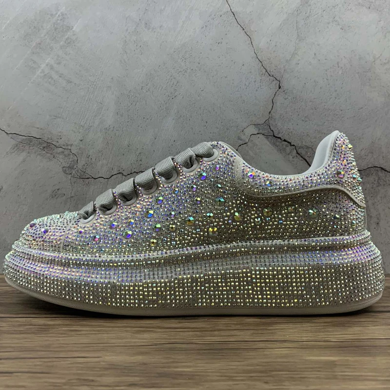 

2021 Casual Fashion High Quality Women Running Shoes Diamond Sequins Height Increasing Sport Shoes for Women Outdoor Sneakers
