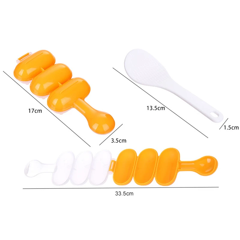 2 шт./компл. удобный рисовый онигири Мячик с рисовым совком форма для суши BPA Free